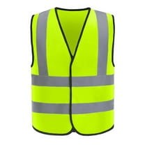 Reflective Vest Breakaway Velcro Safety Vests Class 2 ANSI High Visibility Construction Uniform