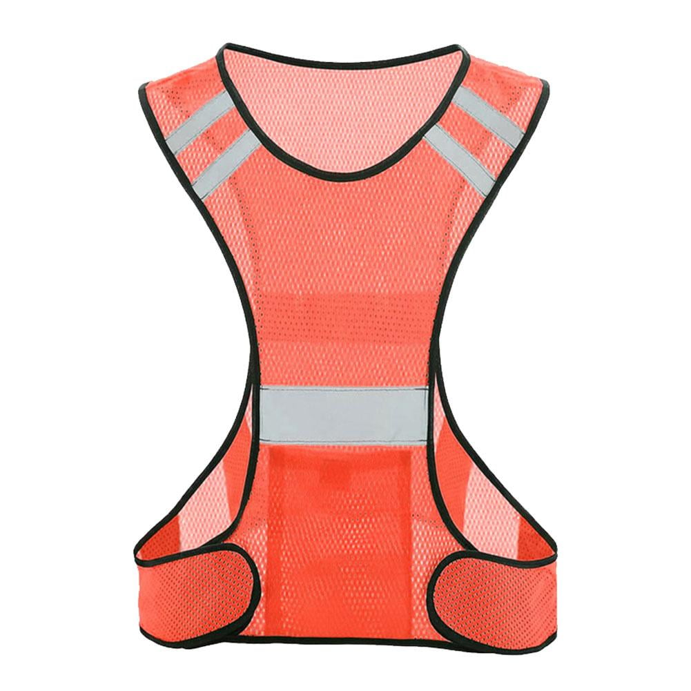 View of Reflective Vest Cycling Adjustable Safety Warning Visibility ew Vest n ...