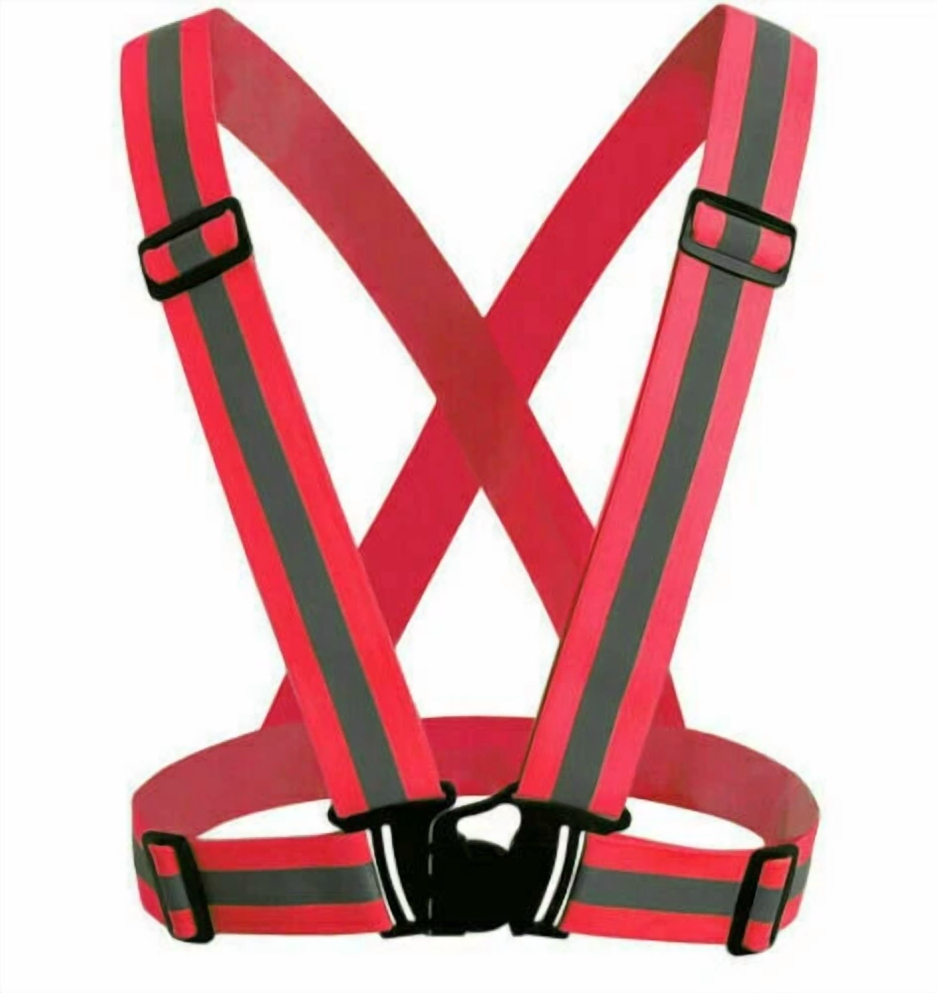 Reflective Vest For Running Or Cycling - High Visibility And Safety L/X-L - Pink