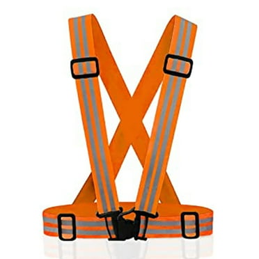 Athletic Works Neon Green LED Adjustable Rope Safety Vest Reflective ...