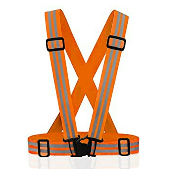 Reflective Vest Gear Unisex Warning Vests Adjustable Laser Safety Band for Night Running Cycling Jogging Walking