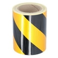 Reflective Warning Marking Yellow Black Waterproof Strong Adhesion Tape