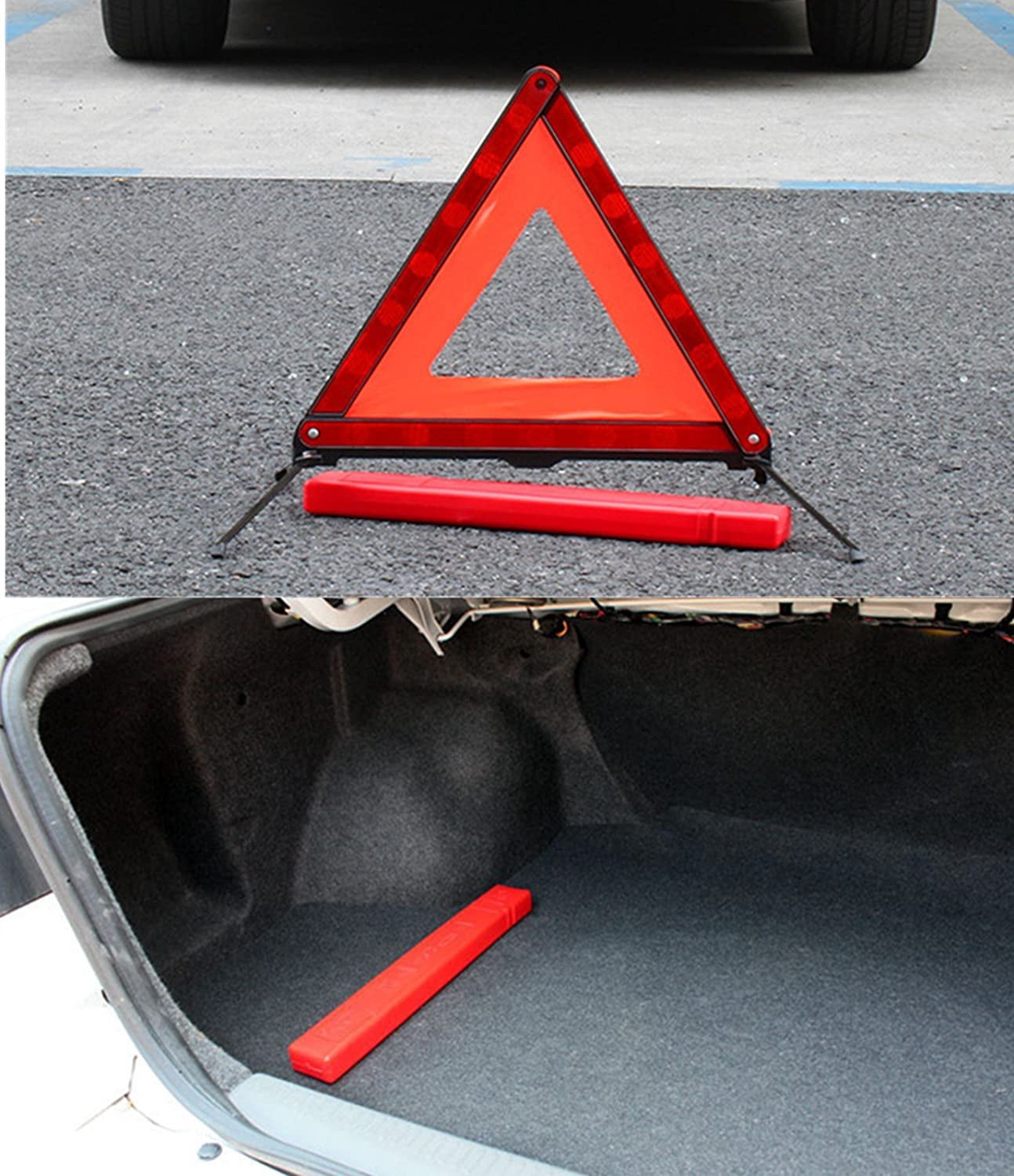 Reflective Warning Triangle for Vehicles, Emergency Warning Triangle ...
