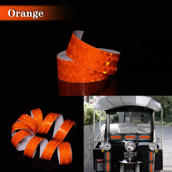 Reflective Waterproof Safety Tape 2.5cm High Visibility Warning Tape for Bicycle Construction Site Hazard Marking