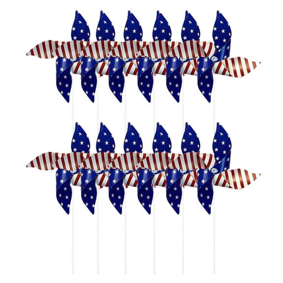Reflective Wind Spinners for Outdoor Garden – Double Sided Colorful Spinners that Shine in Sunlight – Yard Decorations for Lawn Patio Pathway (A , 12PCS)