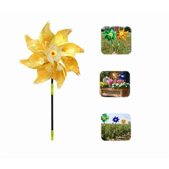 Reflective Windmills for the Yard Garden Garden Balcony Courtyard Protection Windmill Outdoor Decorations Wind Spinner