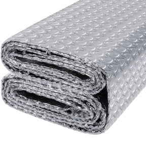 Reflective Window Insulation , 40ft Double Sided Heat Barrier for RV and Garage , Aluminum Foil and Polyethylene Bubble Material , Roof Car Window and Home Interior Sunshade
