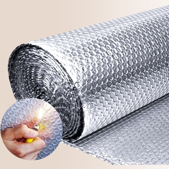 Reflective Window Insulation, Double Reflective Insulation Thermal Insulation Roll for Weatherproof Attics, Windows, Garages, Ducts