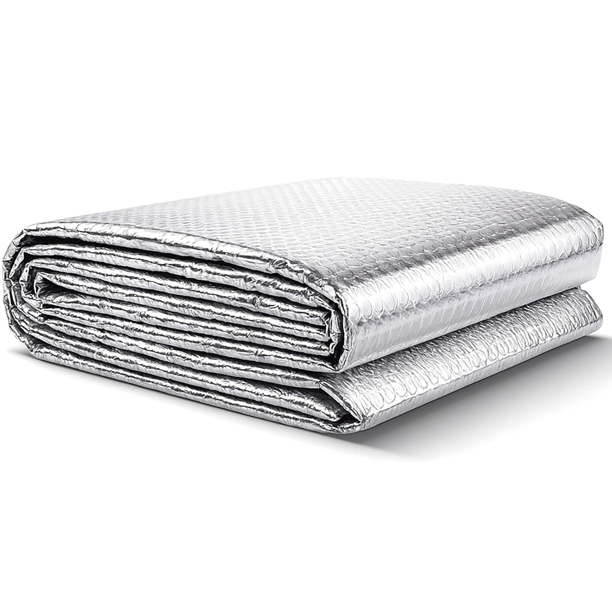 Reflective Window Insulation Foil, Double Side Aluminum Foil Bubble Insulation for Windows, RVs, Garages Door (0.6*6 M)
