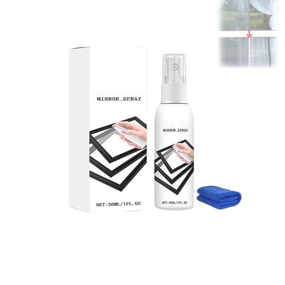 Reflective Window Spray, One-Way Mirror Privacy Shield, Anti-Peep Glass Coating with UV Heat Block for Home, Car and Office Glass