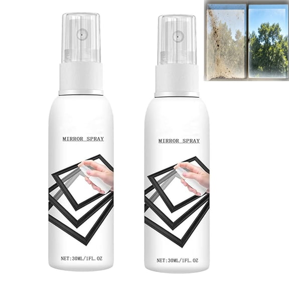 Reflective Window Spray for Home & Car, 30 ML Glass Reflective Coating Spray for Automotive, Windows, Shower Door, Interior Glass, Mirrors