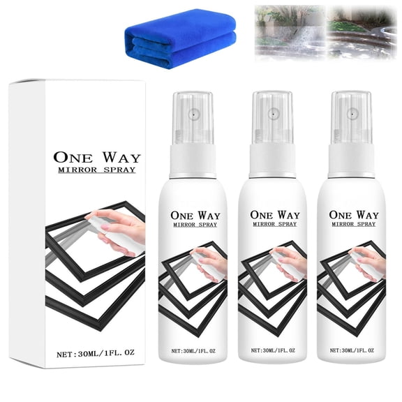 Reflective Window Spray for Home & Car, 30ml One Way Mirror Spray for Glass, Instant Privacy Window Tint Film Coating Spray