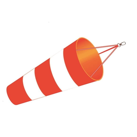 Reflective Windsock Bag Accurate Winds Direction Measurement Sock Hanging Weathervane with Fluorescent Belt
