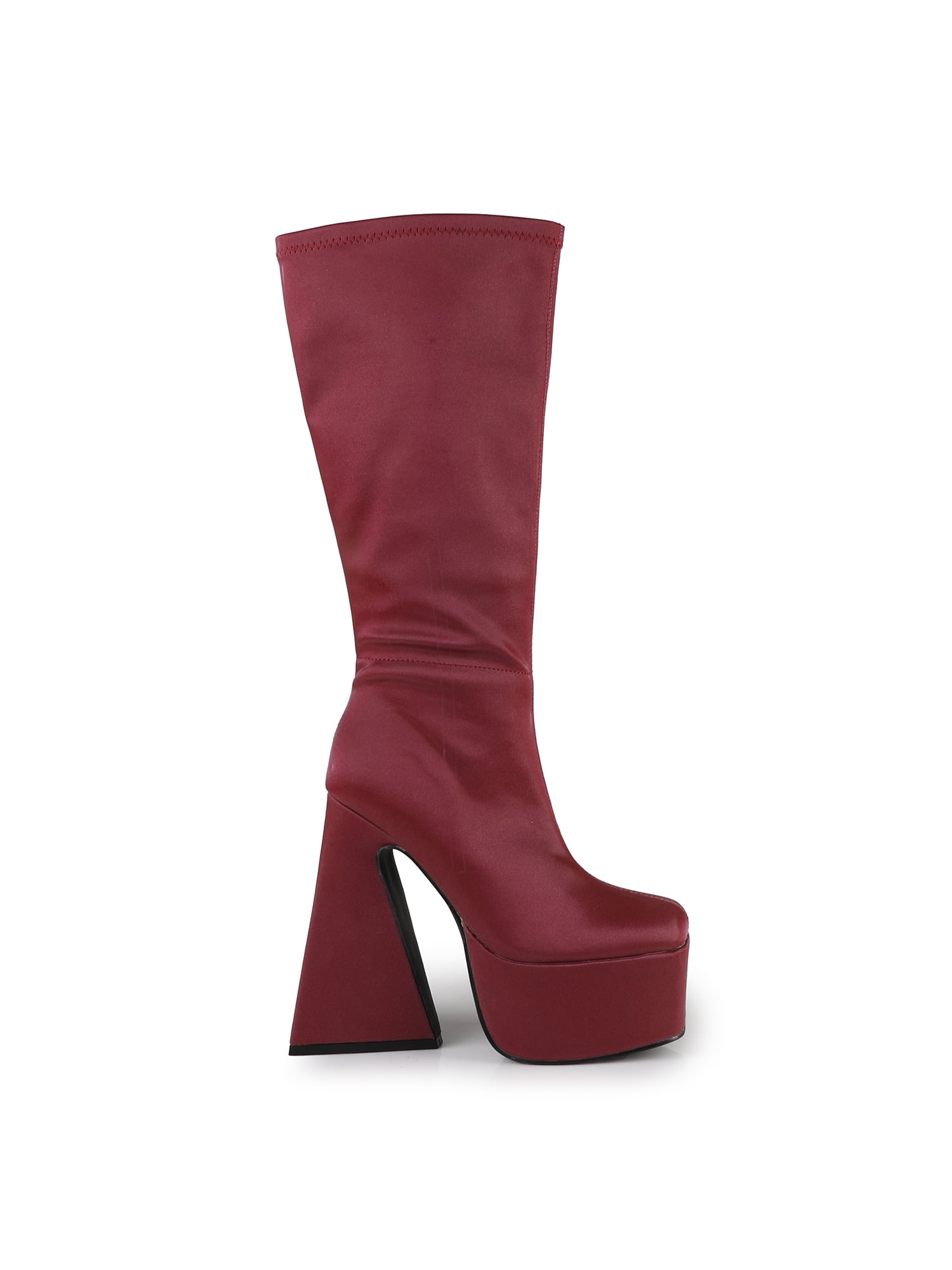 Reflective Women's Knee High Statement Block Heel Boot's