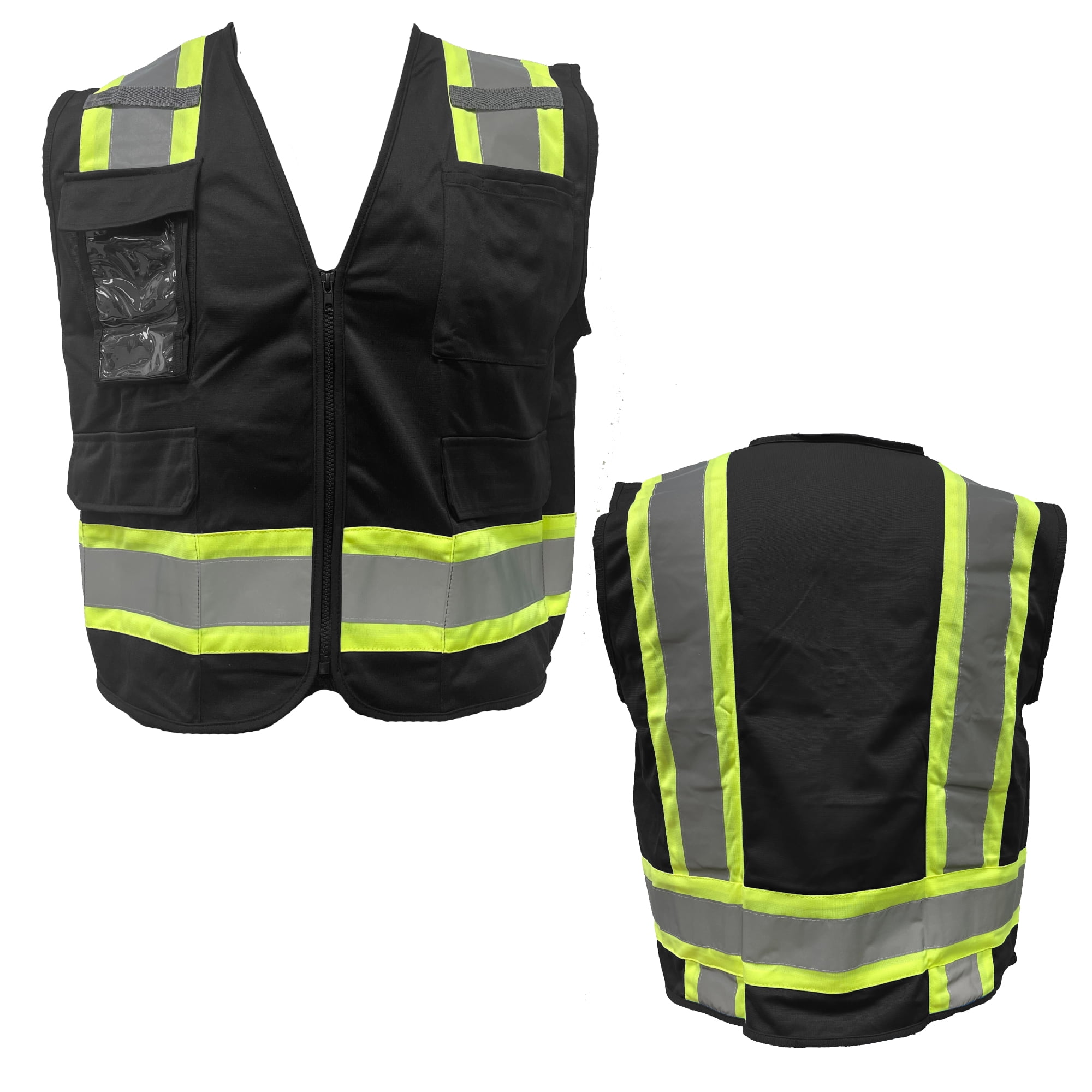 Reflective Workers Vest. High Visibility Waistcoat Reflective Jacket