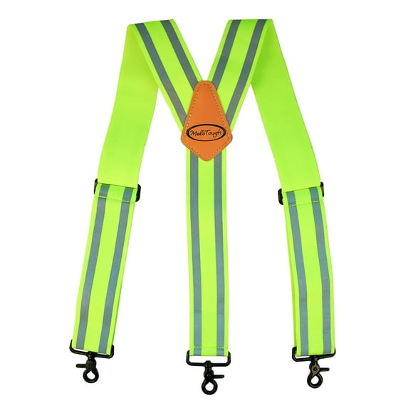 Reflective Y back Suspenders For Men 2 inch Adjustable Swivel Heavy Duty suspenders for jeans