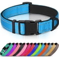 thumbnail image 1 of Reflective dog collar with adjustable nylon pet collar and quick release buckle, suitable for small and medium-sized large dogs, navy blue XS, 1 of 1