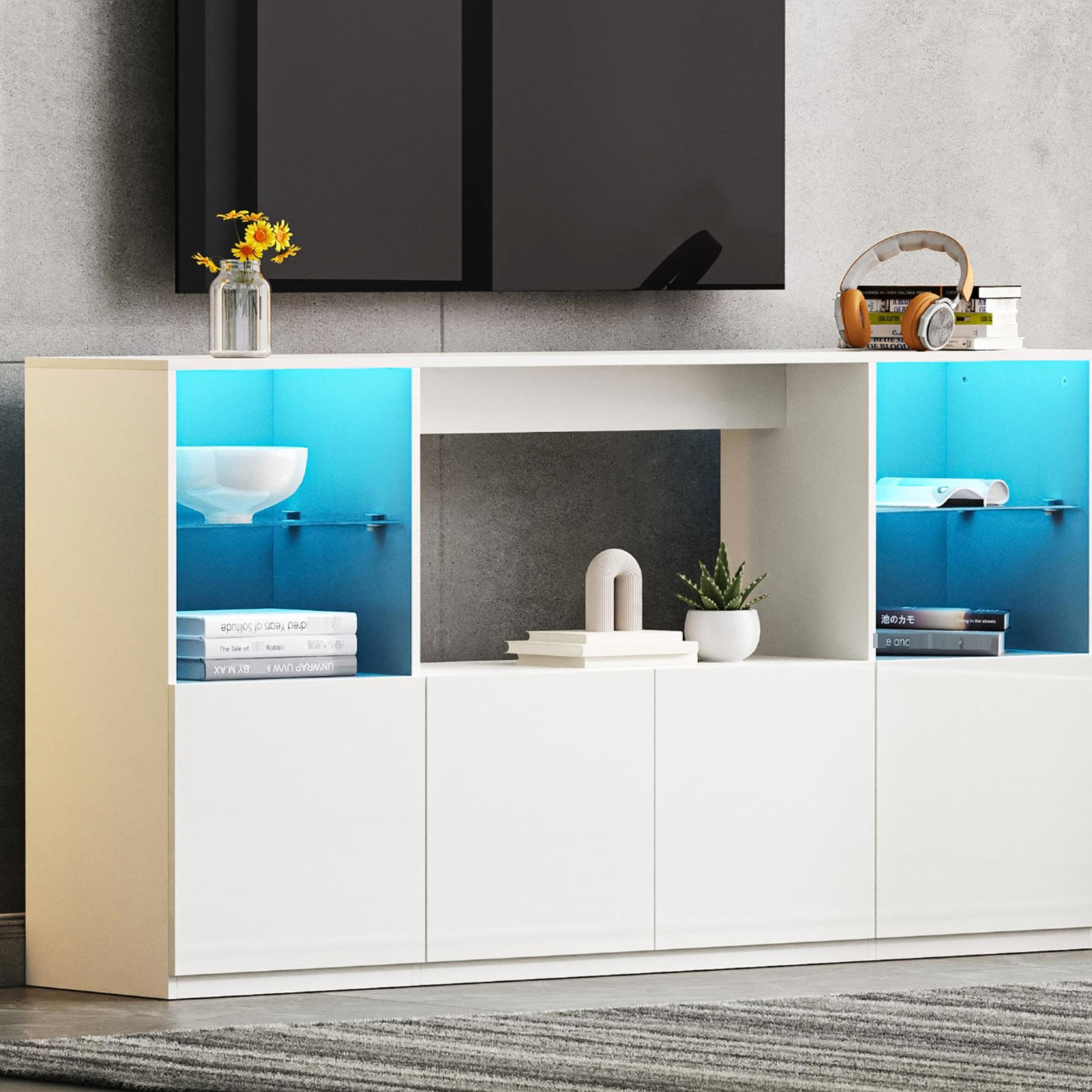 Reflective high - gloss surface - Adjustable LED light settings ...