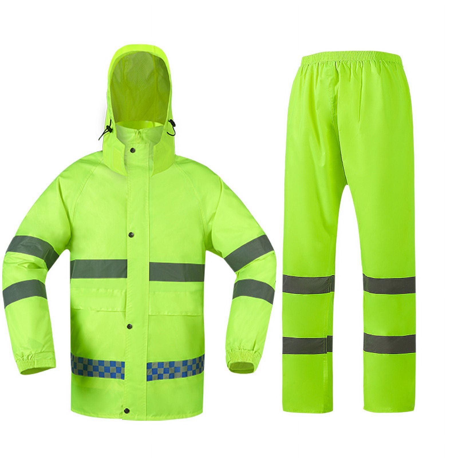 Reflective raincoat rain pants suit traffic Road Administration