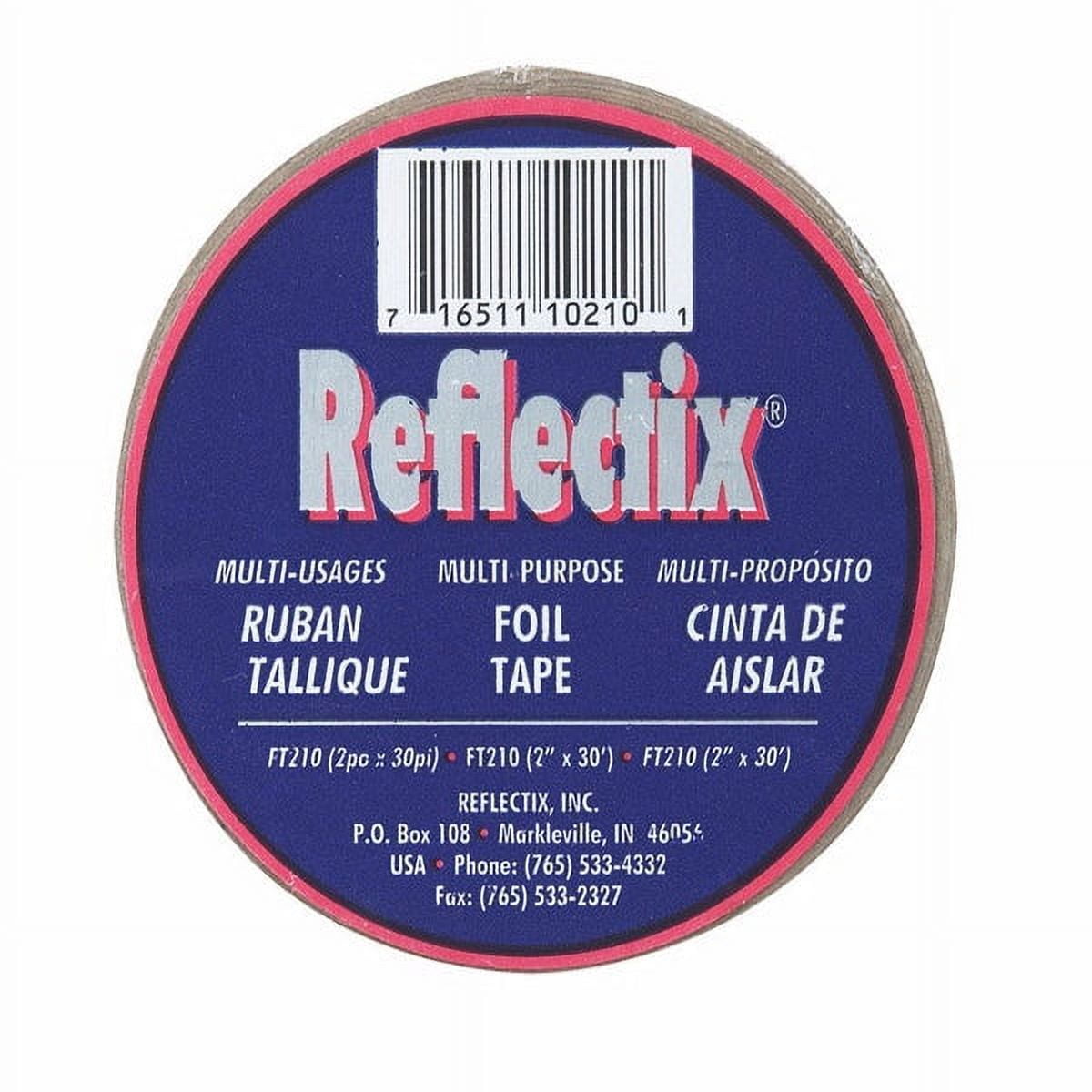 Reflectix 2 in. W X 30 ft. L Reflective Radiant Barrier Foil Tape Insulation Roll Reflectix 2 in. W X 30 ft. L Reflective Radiant Barrier Foil Tape Insulation Roll