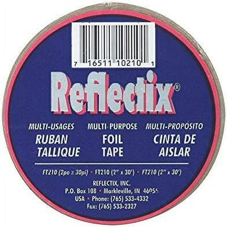 Reflectix 2 in. W X 30 ft. L Reflective Radiant Barrier Foil Tape Insulation Roll Reflectix 2 in. W X 30 ft. L Reflective Radiant Barrier Foil Tape Insulation Roll