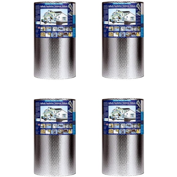 Reflectix Bubble Pack Insulation Reflective System - Easy Installation - Pack of 4, 24"x50'