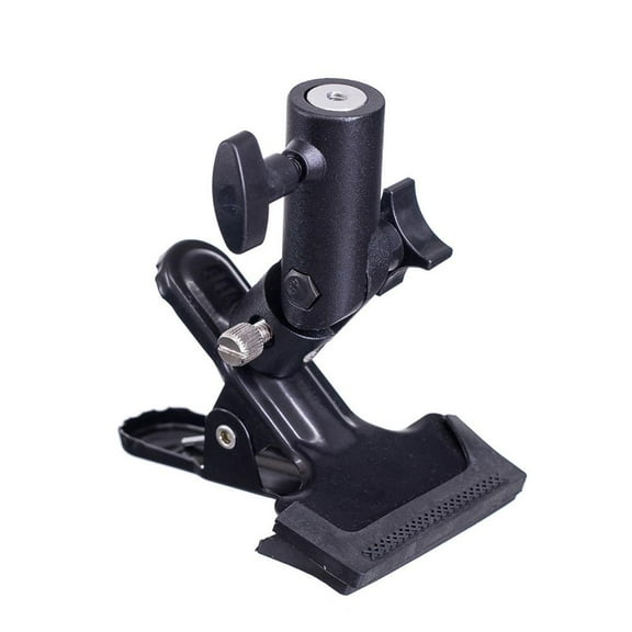 Reflector Clamp Clip Holder Light Stand Attachment 3/8" Screw Swivel to Adapter For Photo Reflector 1/4" Mount Studio