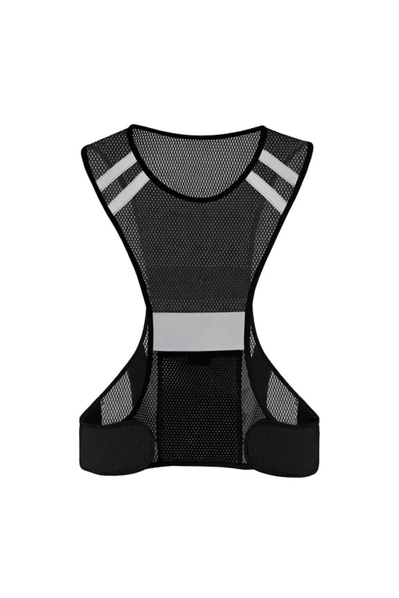 Reflectorized Safety Vest, Universal Size, Polyester Mesh, 200m Visibility, for Construction, Traffic, Security