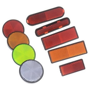 Reflectors Motorcycle Safety Reflector Reflective Sticker Universal Compatible with Bicycle, Bike, Trailer, Cars, Trucks, Boat, Dirt Bike, Driveway