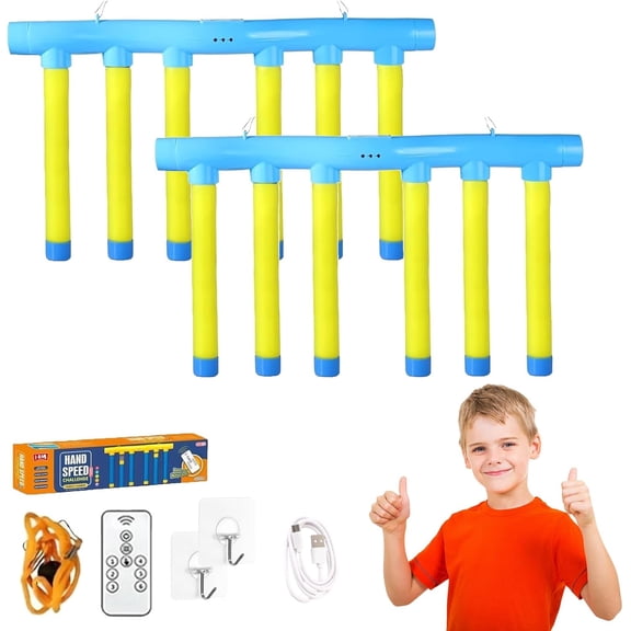 Reflex Drop Sticks Challenge Game, Reaction Time Training Toy, Falling Sticks Game,Catching Sticks Game,Drop Sticks Game, Remote Control 3 Adjustable Speed