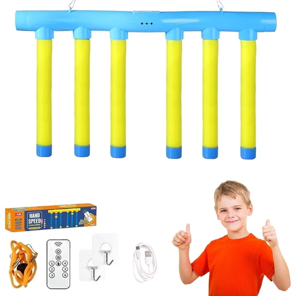 Reflex Drop Sticks Challenge Game, Reaction Time Training Toy, Falling Sticks Game,Catching Sticks Game,Drop Sticks Game, Remote Control 3 Adjustable Speed