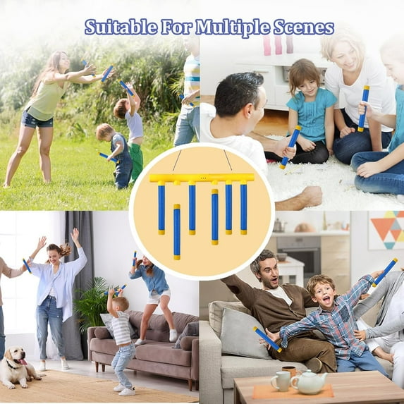 Reflex Drop Sticks Game for Family & Athletes – 3-Speed Challenge with Remote, Hand-Eye Coordination Catching Sticks for Party