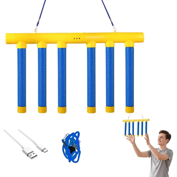 Reflex Game Falling Sticks, 3-Speed Adjustable Hand-Eye Coordination Reflex Training Toy, Stick-Catching Game Suitable for All Ages