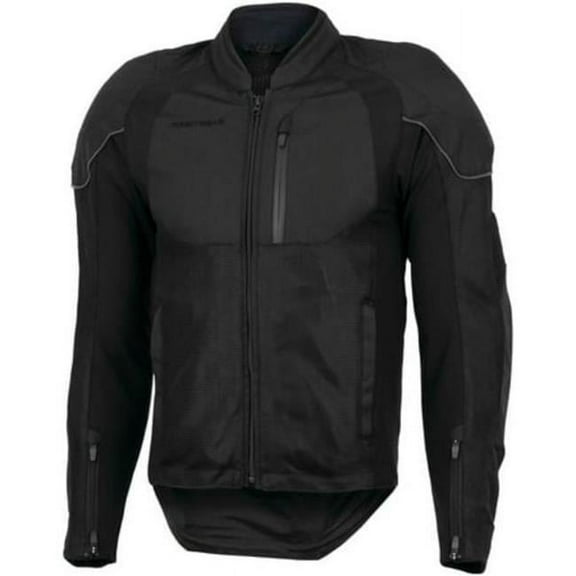 Reflex Mesh Mens Textile Motorcycle Jacket, Black - 2XLT