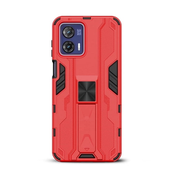 Reflex Series Case with Kickstand Shockproof Rugged PC TPU Frame Cover for Motorola Moto G Stylus 5G (2023) - Red