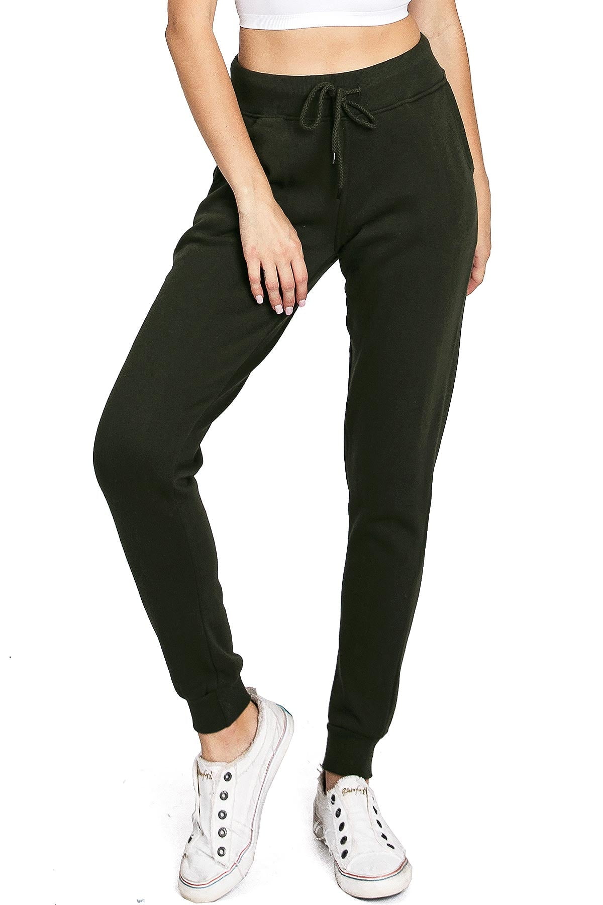 Reflex Womens Juniors High Rise Fleece Lined Jogger Sweatpants