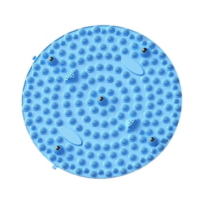 Reflexology Pad for Feet with Magnets and Non-Slip Surface, Foldable TPE Acupressure Mat for Home Use, 21.65 in Diameter