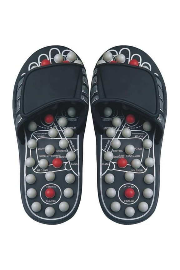 Reflexology Sandals Black Pearl - X Large