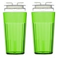 thumbnail image 1 of Reflo Smart Cup (Green 2-Pack) Open Training Cup, Toddler Cup, No Suction 6oz, 360 Control-Flow, USA MADE Premium High-Impact Plastic, 1 of 6