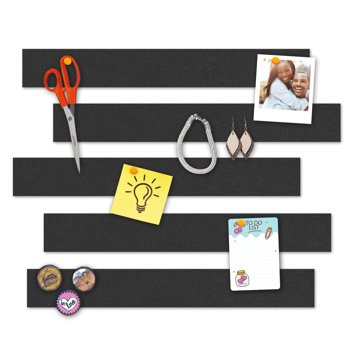 Refoamation Strips Pin Board (8 Pcs) Improved Version of Self