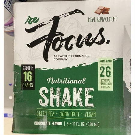 Refocus 407805 66 fl oz Rite Chocolate Bite Max Plant Protein Powder