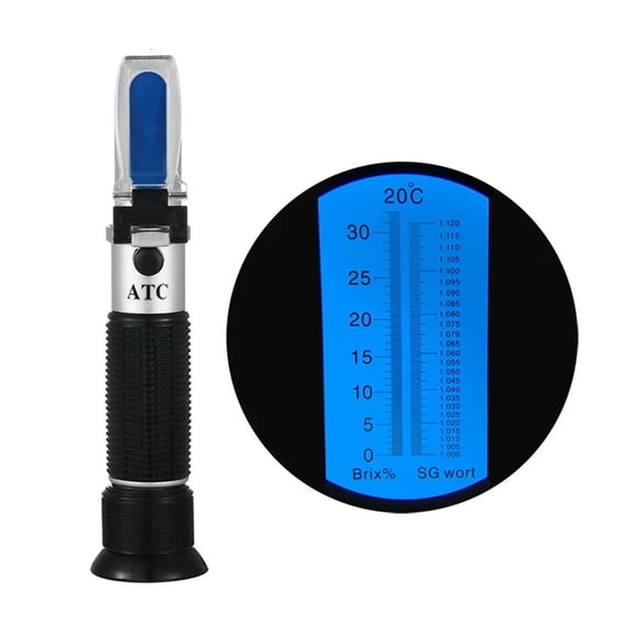 Refractometer 0-32% Beer Brewing Wort 1.000-1.120 Specific Meter Alcohol Concentration ,Easy to Use