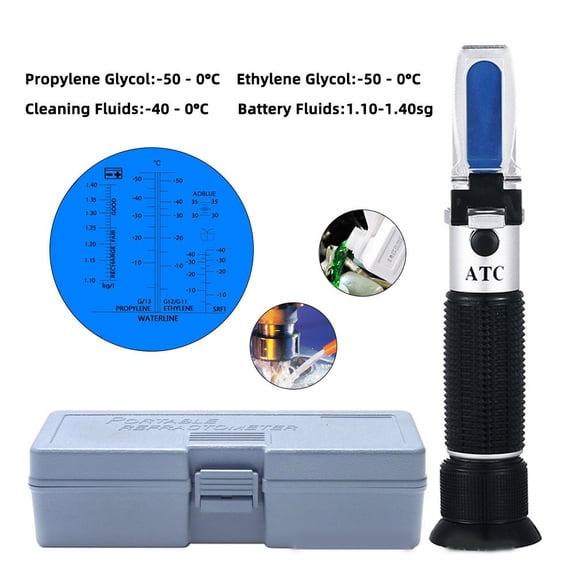 Refractometer Engine Antifreeze Battery Coolant Test Propylene Glycol Detector