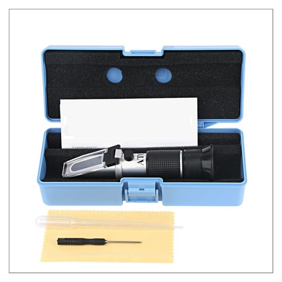 Refractometer Measurement Range 0~50% Fruit Juice Milk Tea Sugar Meter ATC Handheld Concentration Saccharimeter Test ,Portable