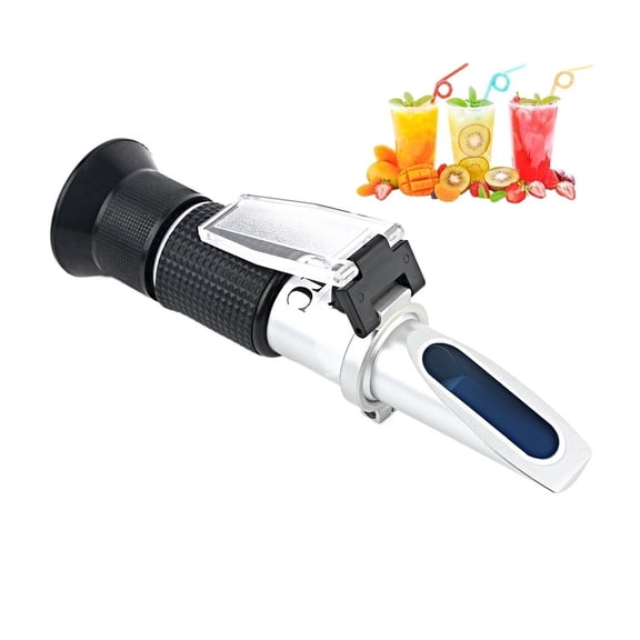 Refractometer Measurement Range 0~50% Fruit Juice Milk Tea Sugar Meter ATC Handheld Concentration Saccharimeter Test ,Precision Measurement