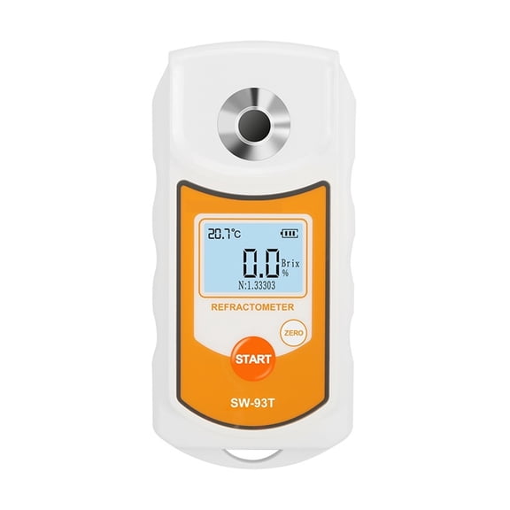 Refractometer Meter Fruit Juice Beverage ATC Sugar Content Measuring Instrument 0-93% Saccharometer ,Instant Results