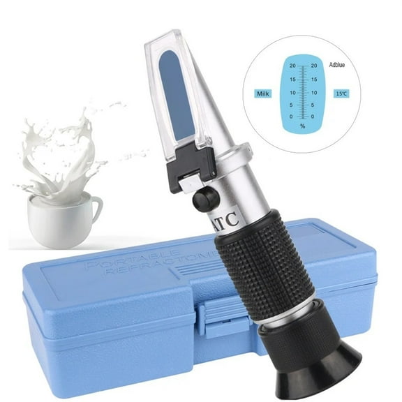 Refractometer Milk Analyzer Digital Concentration Milk Meter 20% ATC Milk Refractometer Tester Portable Refractometer ,Easy to Operate