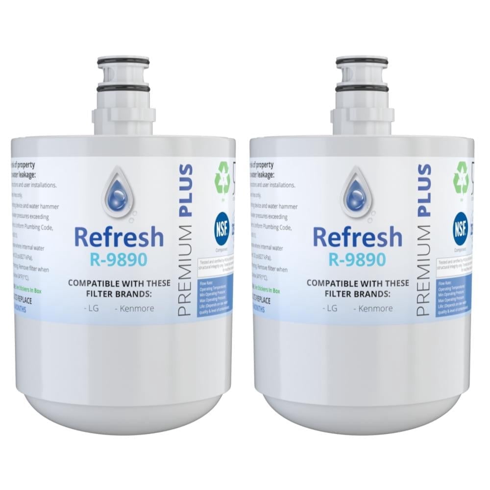 Refresh 9890 Replacement For LG WF-LT500P Refrigerator Water Filter - 2-pack