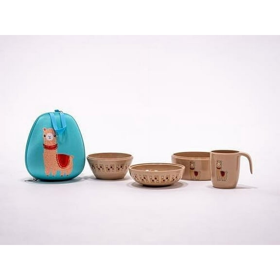 Refresh-A-Baby Stackable 4 Piece Bowl Cup Set (Llama)