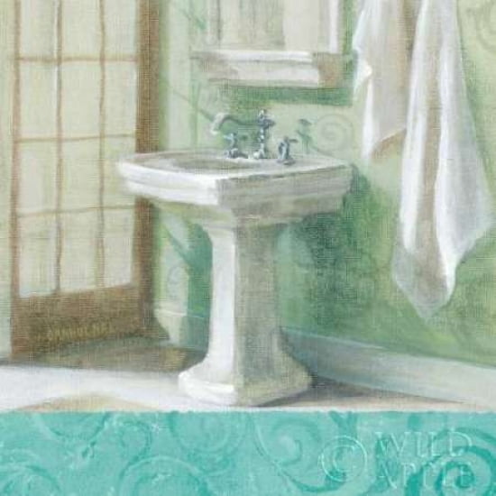 Refresh Bath Border II Canvas Art - Danhui Nai (24 x 24)